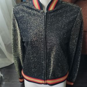 roller disco lightweight dance zip up jacket
